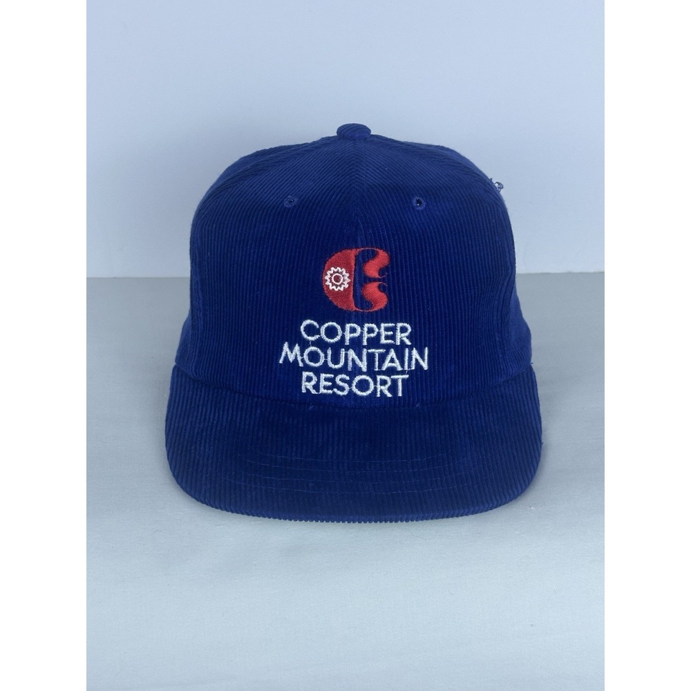 Vintage 90's Copper Mountain Resort Corduroy SnapBack Boys Hat Cap